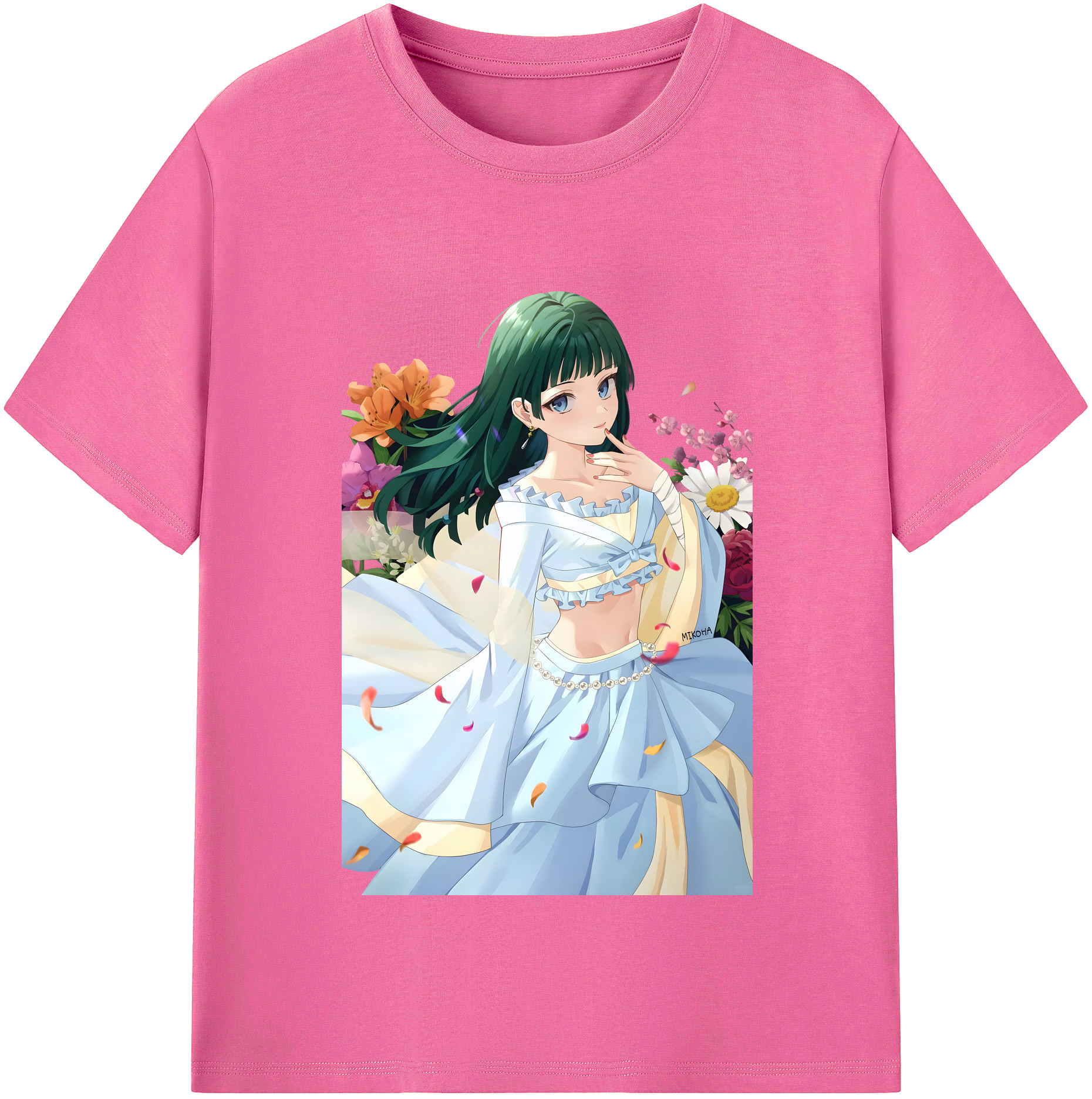 （画像用） 薬屋のひとりごと The Apothecary Diaries レディースカジュアルプリントTシャツ（綿100％）